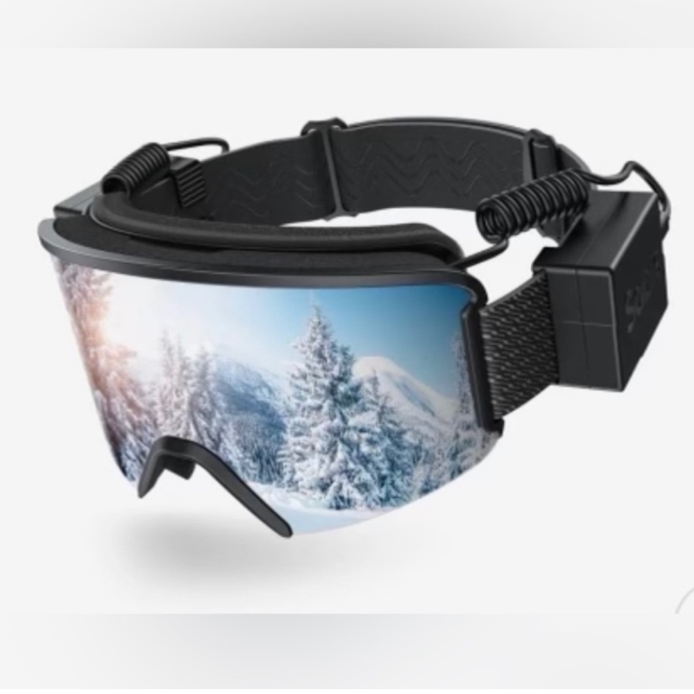 ๐NWT: HEATED SKI GOGGLES TAETRONICS, Anti-Fog Lens, UV Full Protection SABLE - Picture 3 of 12